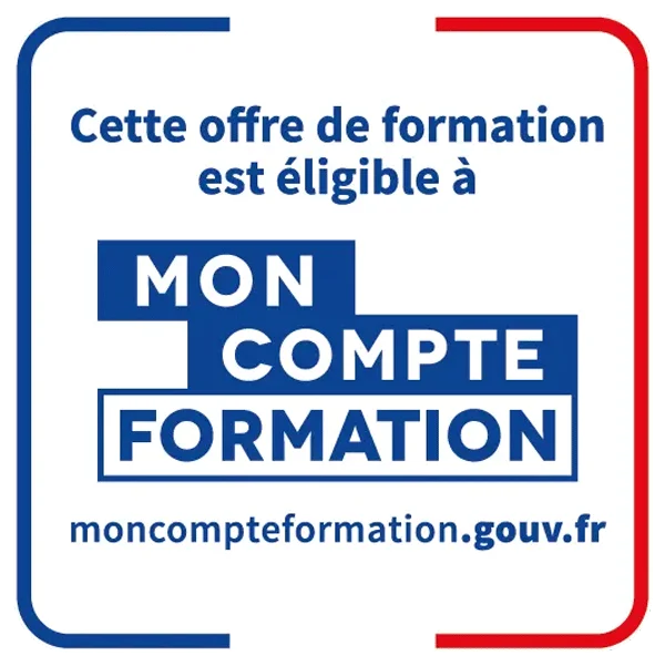 Logo Cette offre de formation est éligible à Mon Compte Formation